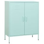 Vidaxl armoire de rangement vert menthe 80x35x101, 5 cm acier