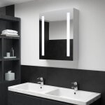 Vidaxl armoire de salle de bain  miroir led 50x13x70 cm 285117