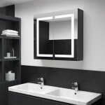 Vidaxl armoire de salle de bain à miroir led 80x12, 2x68 cm 325545 Vidaxl armoire de salle de bain à miroir led 80x12, 2x68 cm 325545