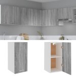 Vidaxl armoire suspendue sonoma gris 29, 5x31x60 cm bois d'ingnierie, armoire de cuisine, armoire de ...