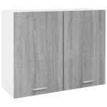 Vidaxl armoire suspendue meuble de rangement armoire flottante meuble de cuisine maison intrieur sonoma ...