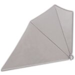 Auvent latral - vidaxl - 160 x 240 cm - crme - polyester - tanche et rsistant aux salissures