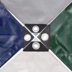 Vidaxl bche 650 g / m 3 x 4 m vert