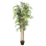 Vidaxl bambou artificiel 1605 feuilles 180 cm vert 358987