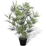 Plante artificielle - vidaxl - bambou - 80 cm - pot inclus - aspect raliste et durable