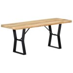 Vidaxl banc 110 cm bois de manguier massif