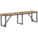 Vidaxl banc 160x35x46 cm bois massif de manguier 351683 Vidaxl banc 160x35x46 cm bois massif de manguier 351683