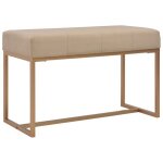 Vidaxl banc 80 cm beige velours 247559 Vidaxl banc 80 cm beige velours 247559