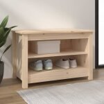Vidaxl banc  chaussures 70x38x45, 5 cm bois de pin massif 813769
