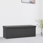 Vidaxl banc de rangement pliable conteneur de stockage coffre de rangement de salon salle de sjour entre ...