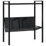 Vidaxl bibliothque 2 niveaux noir 52x28x59 cm agglomr