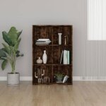Vidaxl bibliothque - buffet chne fum 66x30x98 cm bois d'ingnierie 815294