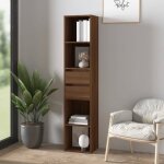 Vidaxl bibliothque chne marron 36x30x171 cm bois d'ingnierie 815536