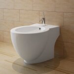 Vidaxl bidet rond céramique haute qualité blanc Vidaxl bidet rond céramique haute qualité blanc