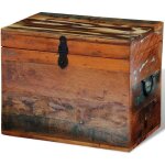 Vidaxl botes de rangement bois massif de rcupration