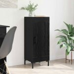 Vidaxl buffet bas olden ch�ne noir 34 x 345 x 90 cm - 1 porte bois ding�nierie et fer