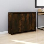 Vidaxl buffet chne fum 102x33x75 cm agglomr