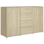 Vidaxl buffet chne sonoma 120x35, 5x75 cm agglomr
