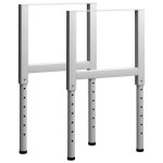 Cadres d'établi - vidaxl - 2 pcs - métal - 55x(69 - 95, 5) cm - hauteur réglable Cadres d'établi - vidaxl - 2 pcs - métal - 55x(69 - 95, 5) cm - hauteur réglable
