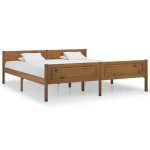 Vidaxl cadre de lit bois de pin massif marron miel 180x200 cm