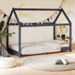 Vidaxl cadre de lit d'enfant lit cabane d'enfant structure de lit pour enfants chambre d'enfant maison ...