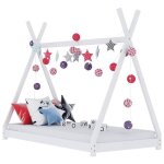 Vidaxl cadre de lit d'enfant lit cabane d'enfant structure de lit pour enfants maison chambre d'enfant ...