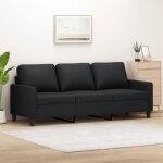Vidaxl canap  3 places, sofa de salon avec accoudoirs et oreillers de dossier, meuble de salle de sjour ...
