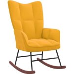 Vidaxl chaise  bascule chaise de relaxation sige de relaxation fauteuil de salon salle de sjour sige ...