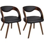 Vidaxl 2x chaise de salle à manger cadre en bois similicuir cuisine salon 240706 Vidaxl 2x chaise de salle à manger cadre en bois similicuir cuisine salon 240706