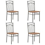 Vidaxl 4x chaises de salle à manger chaises à dîner chaises de repas meuble de cuisine chaises de cuisine ... Vidaxl 4x chaises de salle à manger chaises à dîner chaises de repas meuble de cuisine chaises de cuisine ...