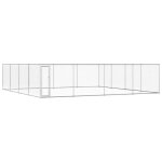 Vidaxl chenil extrieur pour chiens acier galvanis 760x760x185 cm