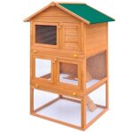 Vidaxl clapier d'extérieur enclos pour petits animaux 3 niveaux bois Vidaxl clapier d'extérieur enclos pour petits animaux 3 niveaux bois