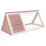 Cage danimaux - vidaxl - clapier marron bois - 98 x 50 x 41 cm - int�rieur - lapin