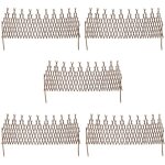 Vidaxl clture en treillis de saule 5 pcs
