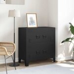 Vidaxl coffre de rangement industriel noir 75x40x80 cm acier 145358 Vidaxl coffre de rangement industriel noir 75x40x80 cm acier 145358