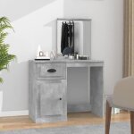 Vidaxl coiffeuse avec miroir, table de maquillage avec rangement, table cosmtique, meuble de chambre ...