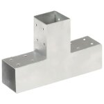 Vidaxl connecteur de poteau forme en t métal galvanisé 71x71 mm Vidaxl connecteur de poteau forme en t métal galvanisé 71x71 mm