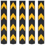 Cornière de protection - vidaxl - 5 pcs - caoutchouc - 80 cm - réfléchissante Cornière de protection - vidaxl - 5 pcs - caoutchouc - 80 cm - réfléchissante