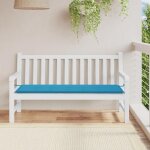Vidaxl coussin de banc de jardin bleu 150x50x3 cm tissu oxford 43203