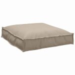 Vidaxl coussin taupe 70 x 70 x 12 cm tissu oxford coussin carr� d�coratif pour salon moderne r�sistant ...