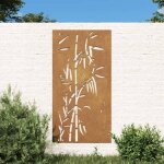 Vidaxl décoration murale jardin 105x55 cm acier corten design bambou 824506 Vidaxl décoration murale jardin 105x55 cm acier corten design bambou 824506