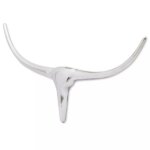 Vidaxl décoration tête de taureau mural argenté 72 cm Vidaxl décoration tête de taureau mural argenté 72 cm