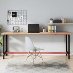 Vidaxl dessus de plan de travail 220x55x2, 5 cm bois massif de htre 356098