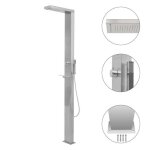 Vidaxl douche d'extérieur acier inoxydable carré Vidaxl douche d'extérieur acier inoxydable carré