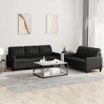 Vidaxl ensemble de canapés avec coussins 2 pcs, canapés avec accoudoirs et dossier, ensemble de meubles, ... Vidaxl ensemble de canapés avec coussins 2 pcs, canapés avec accoudoirs et dossier, ensemble de meubles, ...