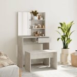 Vidaxl ensemble de coiffeuse table de maquillage tabouret table de coiffeuse meuble de chambre  coucher ...