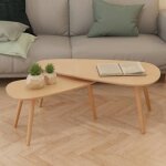Tables basses en bois de pin massif - vidaxl - style scandinave - marron - 244733 Tables basses en bois de pin massif - vidaxl - style scandinave - marron - 244733
