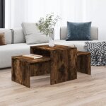 Vidaxl ensemble table basse chne fum 100x48x40 cm bois d'ingnierie 815546