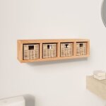 Vidaxl Étagère murale avec paniers 62x18x16 cm bois massif de noyer 350370 Vidaxl Étagère murale avec paniers 62x18x16 cm bois massif de noyer 350370