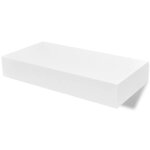 Vidaxl tagres murales avec tiroirs 2 pcs blanc 48 cm